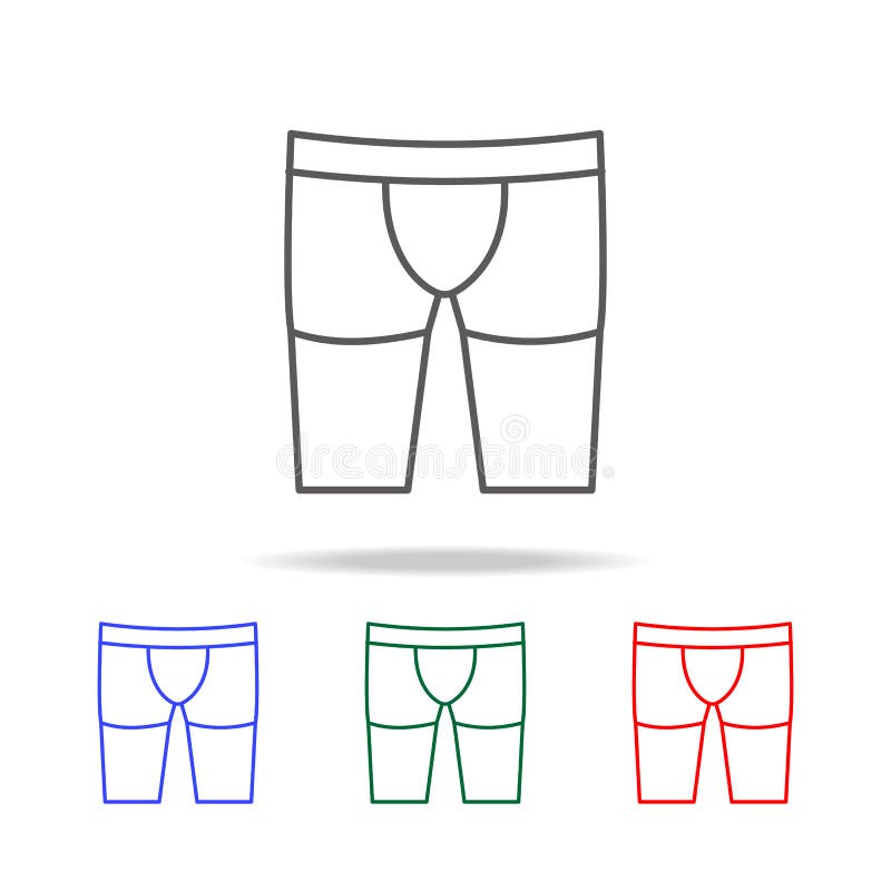 Men Basic Boxer With Waistband Outline Icon. EPS.. Man Underwear  Illustration Isolated On White.. Male Underpants Mens Underclothing  Symbol.. For App, Web Design, Dev, Ui, Graphic, Business Royalty Free  SVG, Cliparts, Vectors