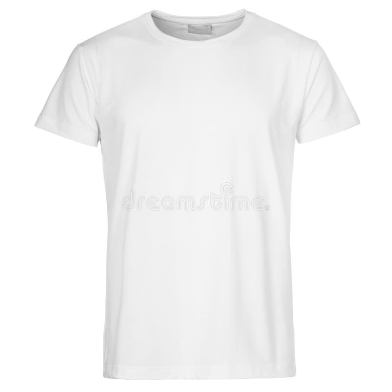 Men Cut T-shirt Isolated on White Background Stock Photo - Image of ...