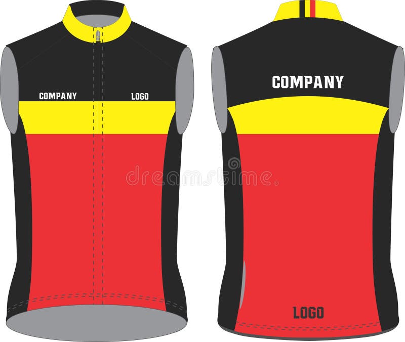 Download Men Cycling Vest Mock Ups Templates Stock Vector ...