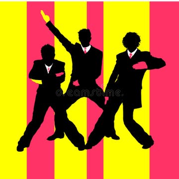 Men dancing stock illustration. Illustration of design - 9549884