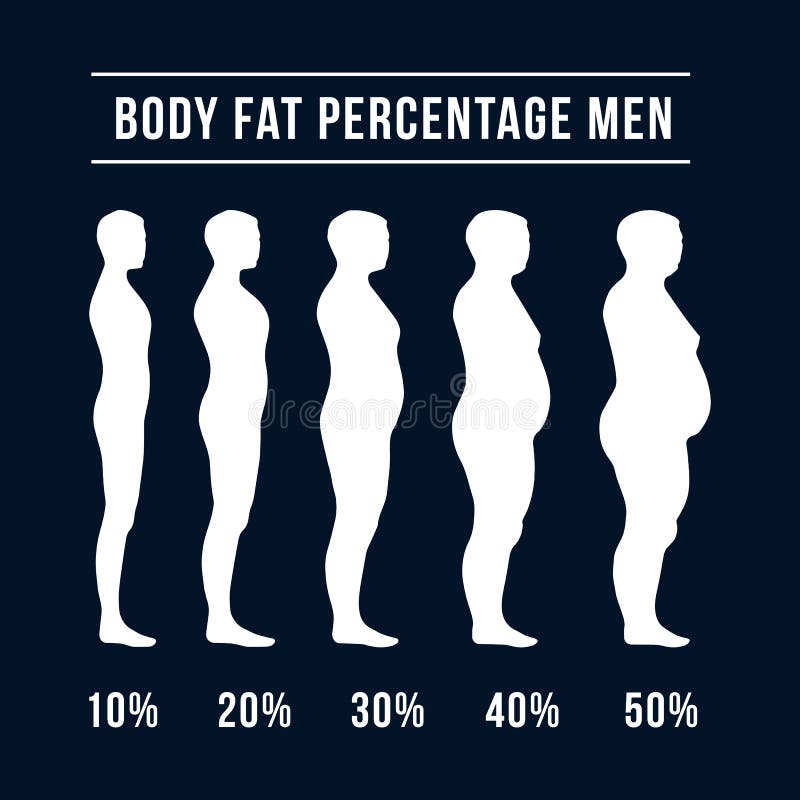Weight Loss Progression Side View Stock Illustration Illustration of
