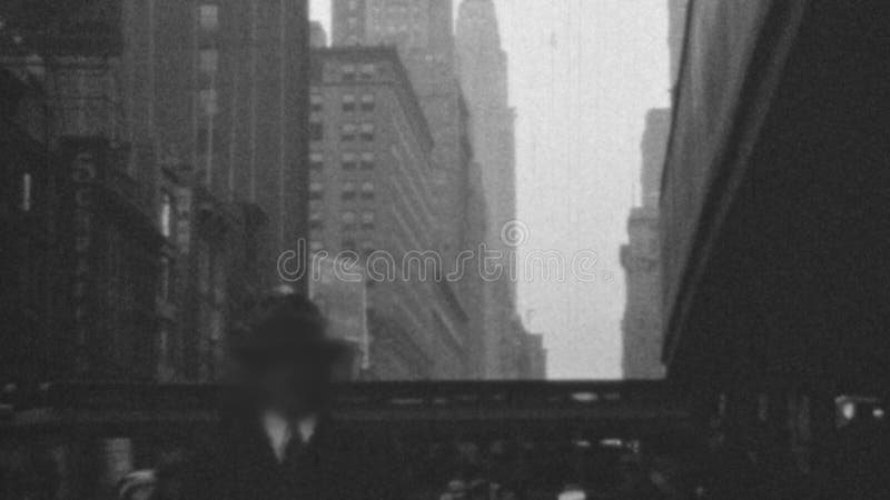 Men Dressed in Suits Walk Downtown New York City Manhattan in the 1930s ...