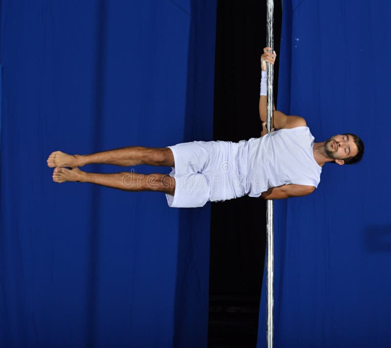 MEN EUROPE POLE DANCE CHAMPIONSHIP Editorial Photography Image of