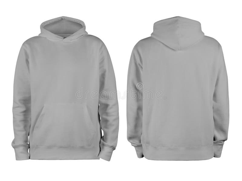 Blank Grey Hoodie Template