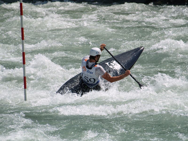 Men on a kayak