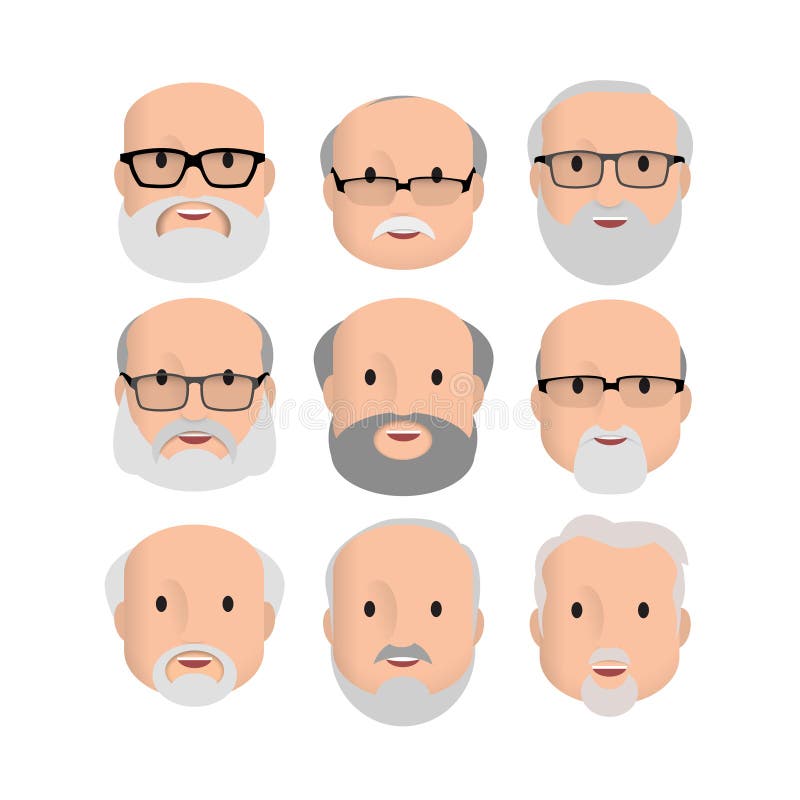 Bald Facial Hair Stock Illustrations – 269 Bald Facial Hair Stock  Illustrations, Vectors & Clipart - Dreamstime