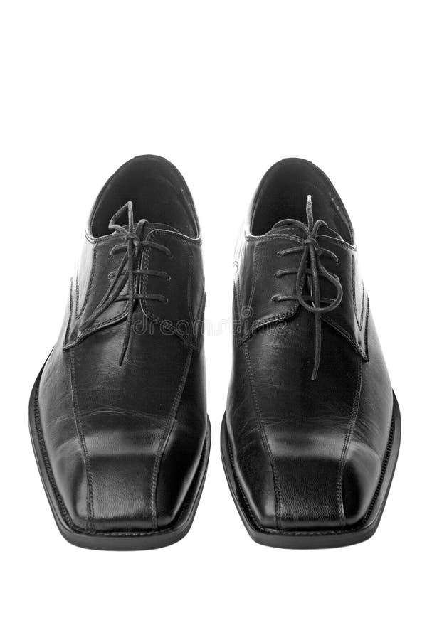 Men s Black Shoes stock image. Image of wear, polished 6038983
