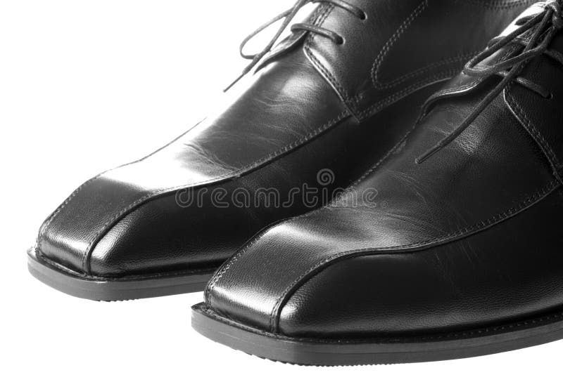 Men s Black Shoes stock image. Image of trendy, leather 6043441