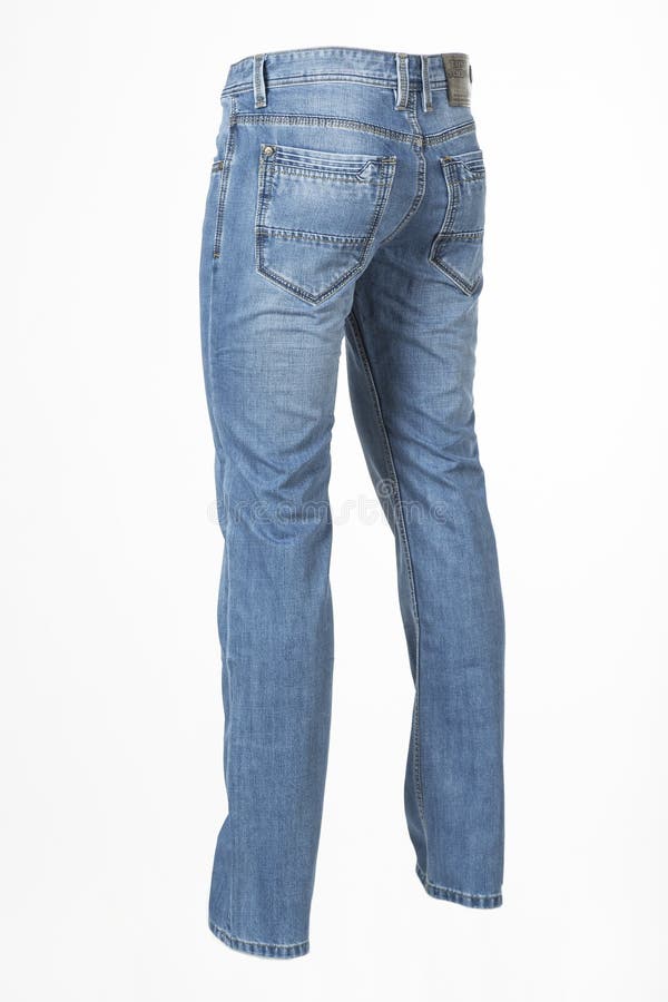 Male Mannequin in Blue Jeans Isolated on White Background Stock Photo ...