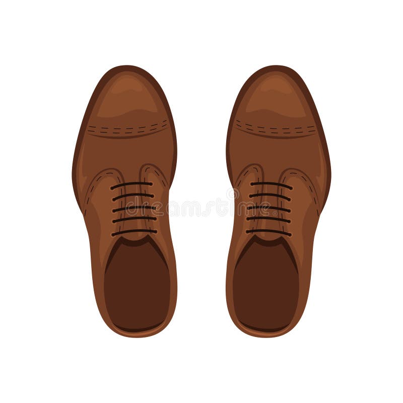 leather shoes vector