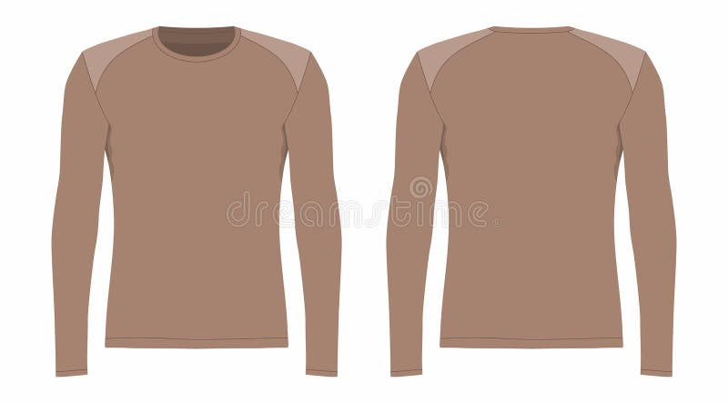 brown long sleeve t shirt