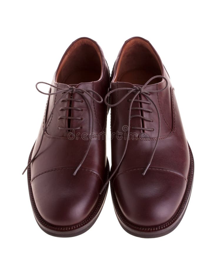 Men s brown shoes stock photo. Image of executive, business 14551506