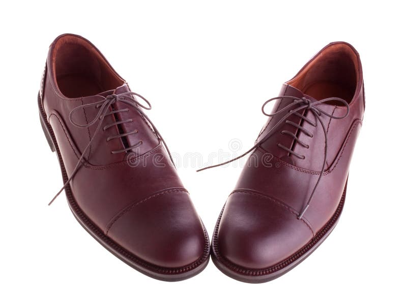 Men s brown shoes stock photo. Image of casual, isolated 14773370