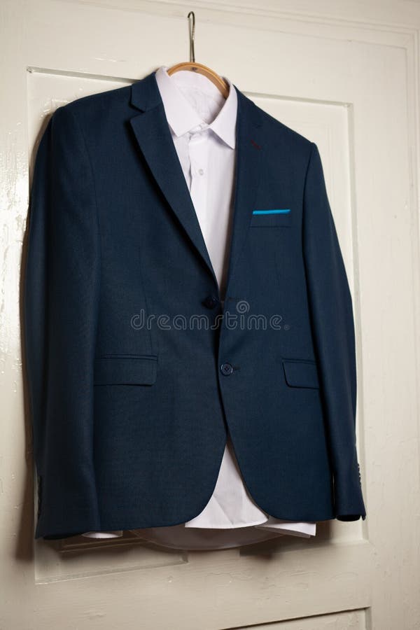 Men`s Classic Suit on a White Background Stock Image - Image of beauty ...