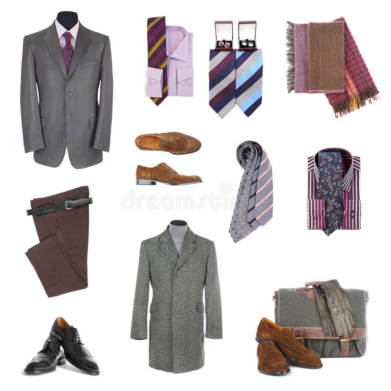Men's clothes and accessories stock image Men's clothes and accessories stock image