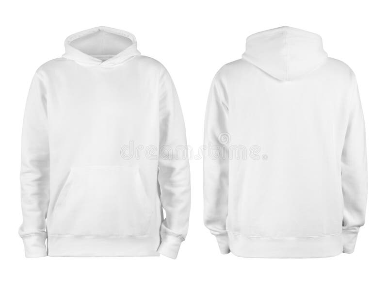 Men`s grey blank hoodie template,from two sides, natural shape on invisible mannequin, for your design mockup for print, isolated.