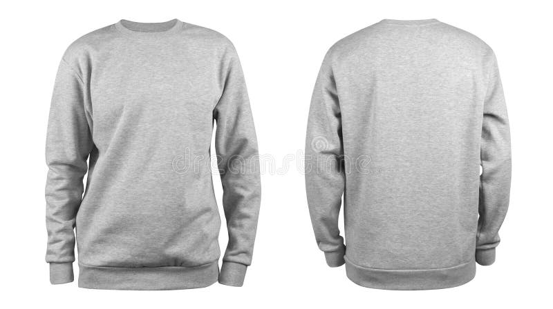 Men Grey Blank Hoodie Template,from Two Sides, Natural Shape on ...