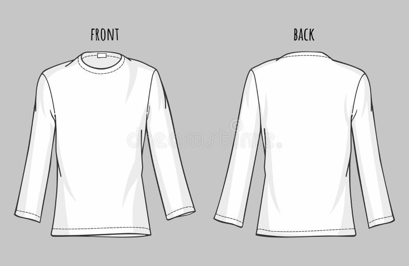 long sleeve jersey template