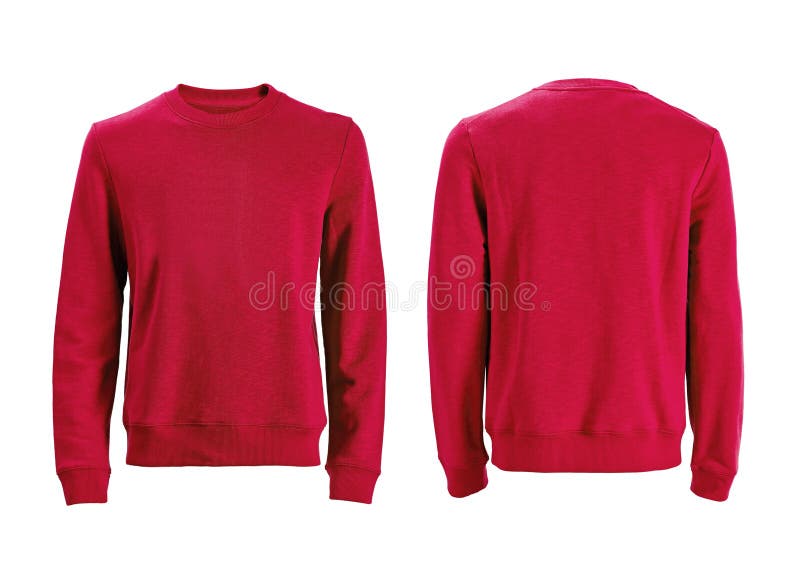 Download Men S Blank Red Long Sleeved Shirt Template Stock Image ...