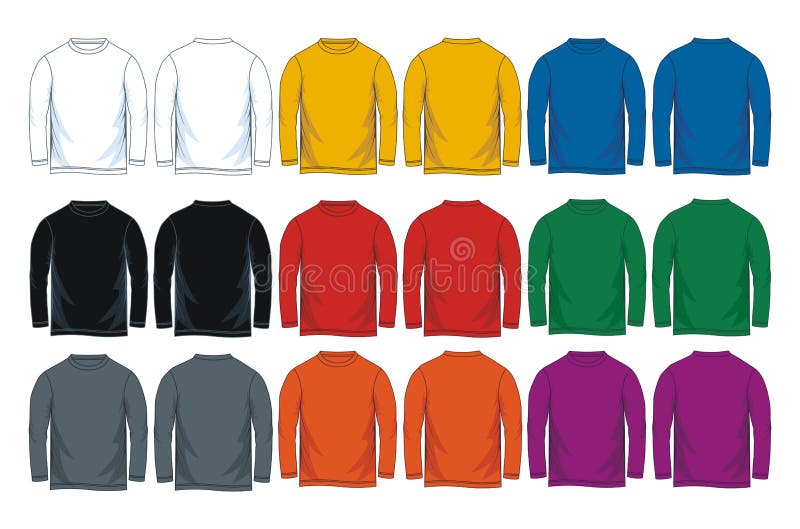 T-shirt templates stock vector. Illustration of sweatshirt - 9809841