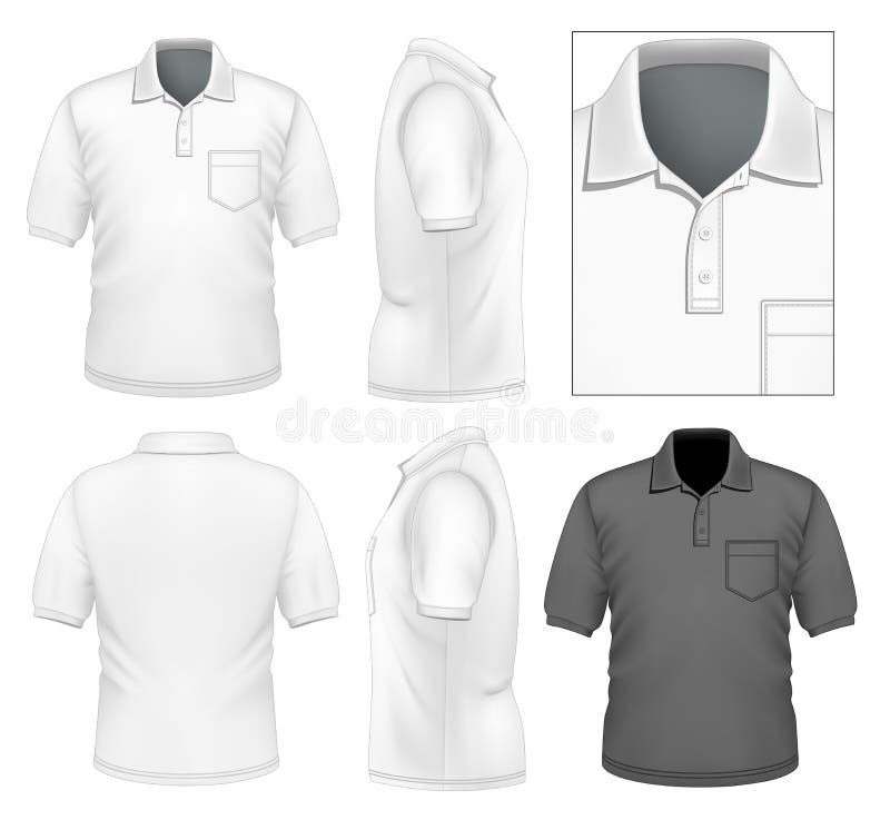 Men S Polo-shirt Design Template Stock Vector - Illustration of design ...