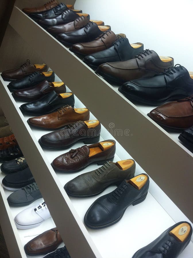 Mens shoe display editorial stock image. Image of clothes - 47459879