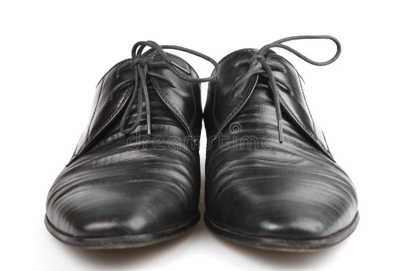 Stepping shoes stock photo. Image of shadow, laces, leather - 3022