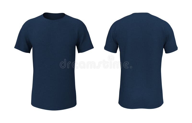 Blue Short Sleeve Camp Shirt Mockup Stock Illustration - Illustration ...