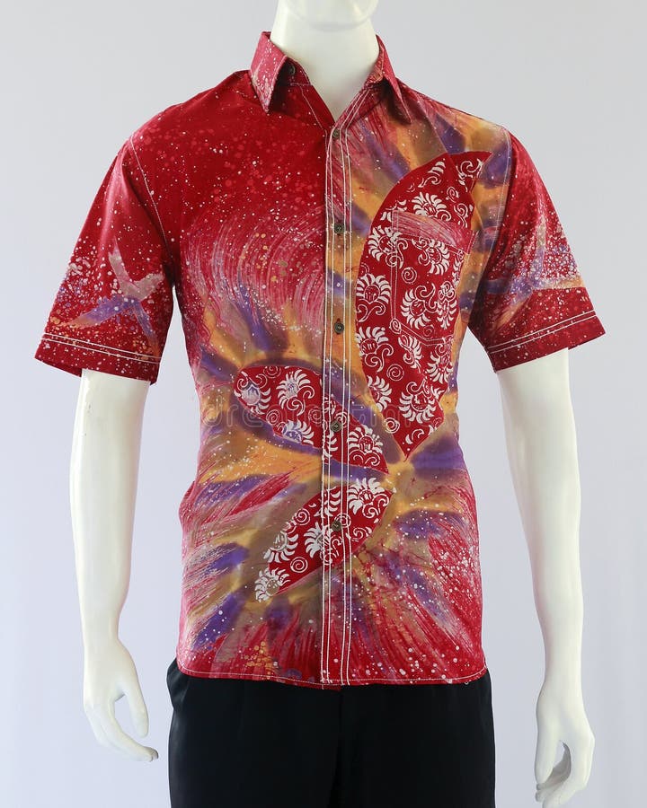 munich freedom Batik shirt abstract patroon casual uitstraling Mode Shirts Batik shirts
