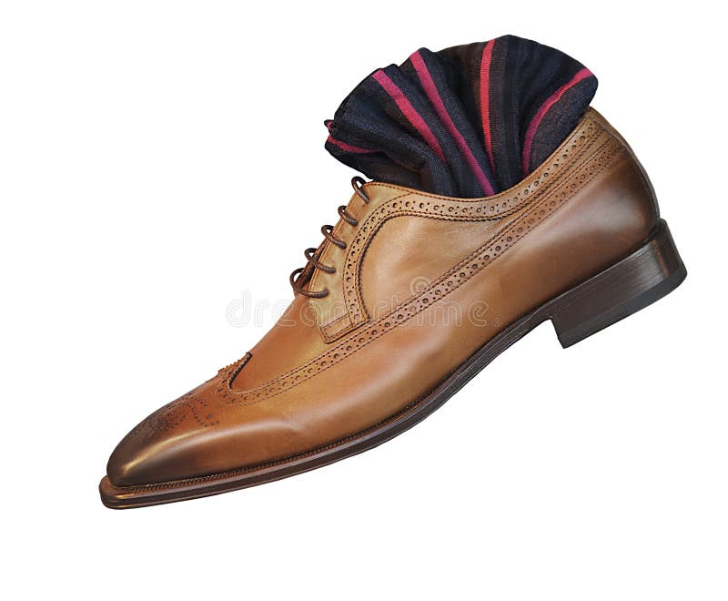 Men S Smart Dress Shoes and Socks Stock Photo Image of isolated