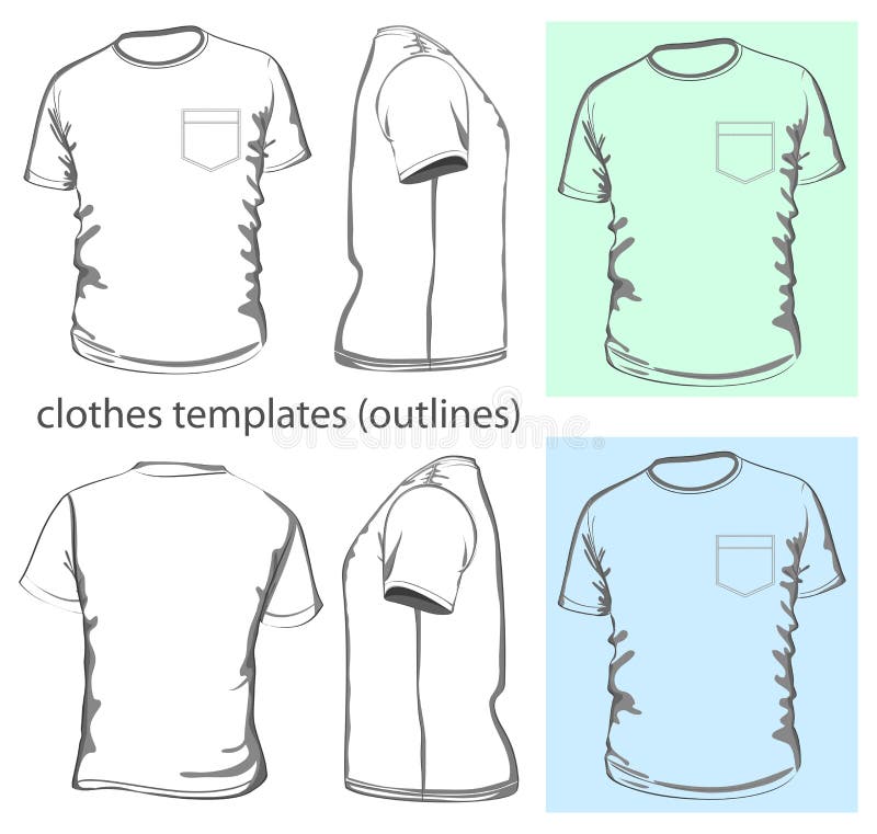 pocket tee design template