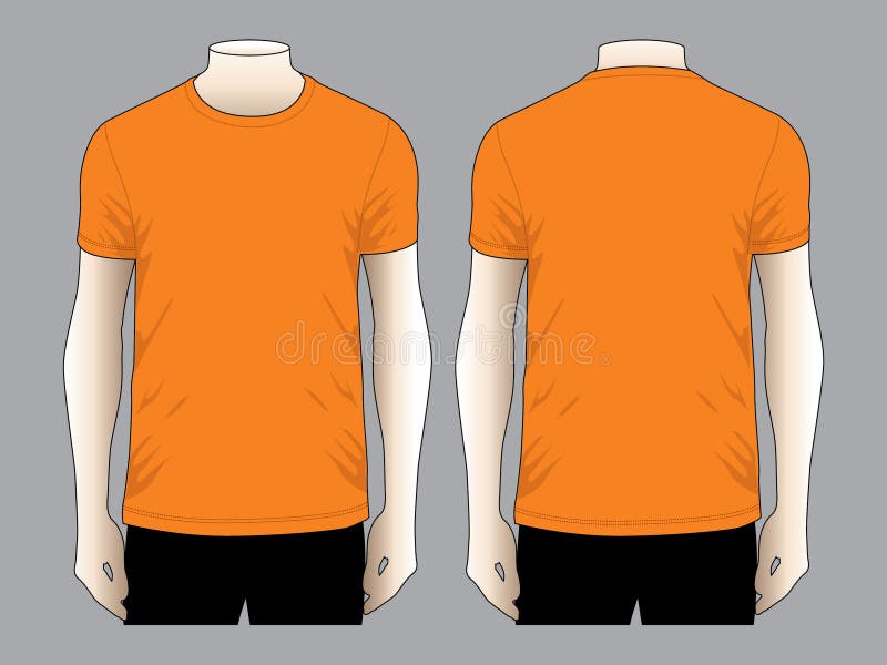 orange v neck t shirt