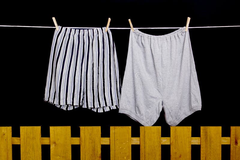 Funny Underpants Hanging on Rope Stock Photo - Image of interesting,  drying: 24222674