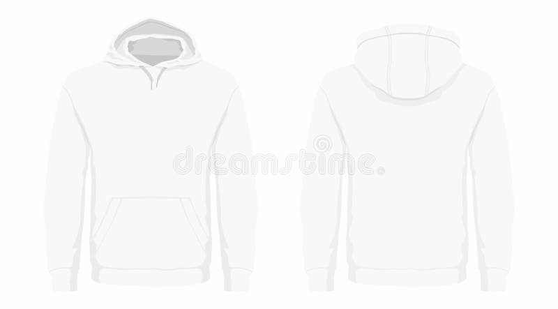 white hoodie front