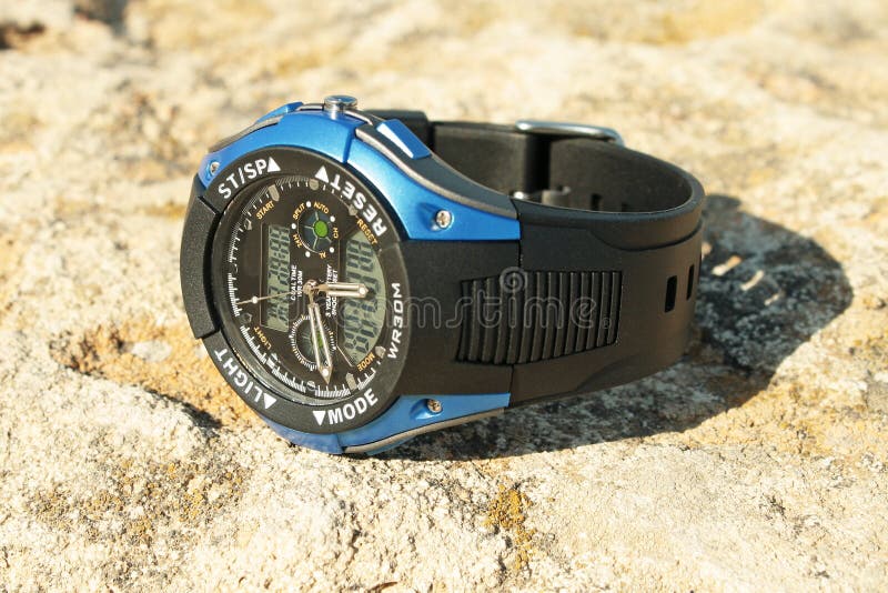 Men's wristwatch. royalty free stock photo Men's wristwatch. royalty free stock photo