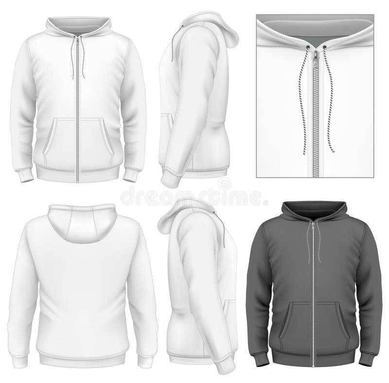 Download Men's Zip Hoodie Design Template Stock Images - Image: 34097544