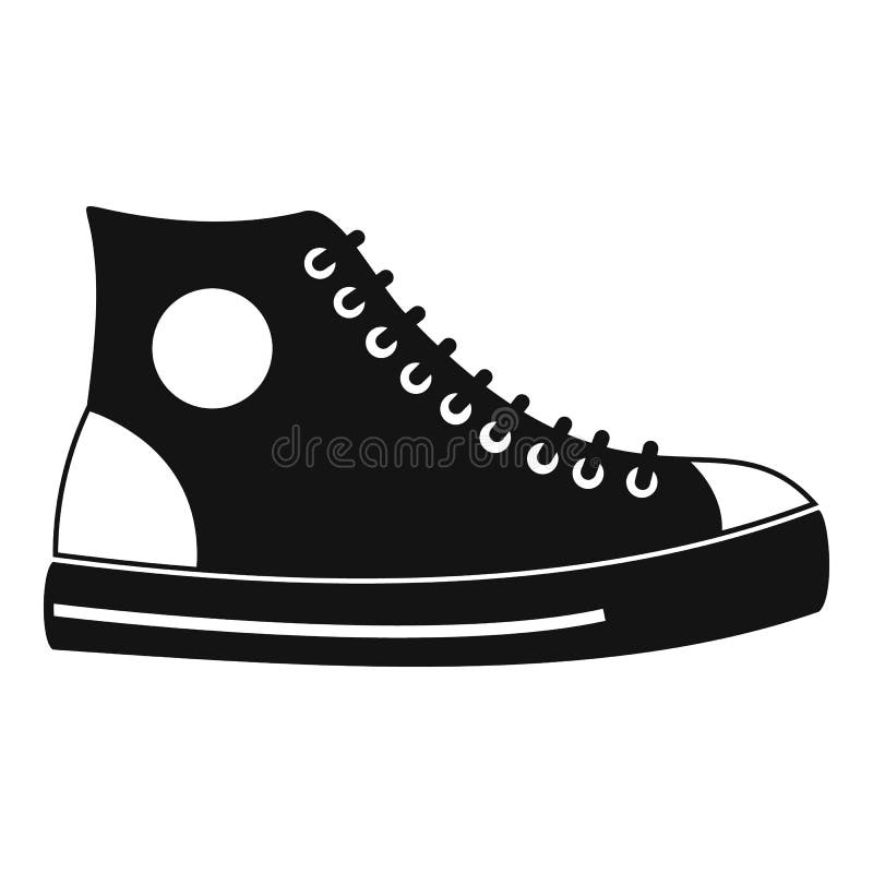 Men Shoe Icon Vector Simple Stock Vector - Illustration of modern ...