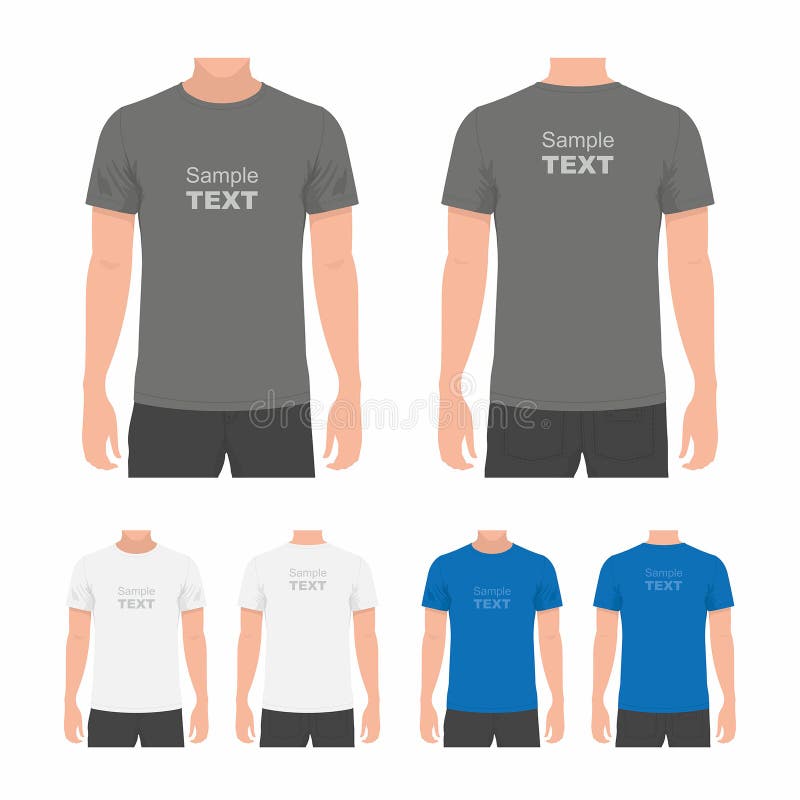Mens Tshirt Design Template Stock Vector Illustration of store