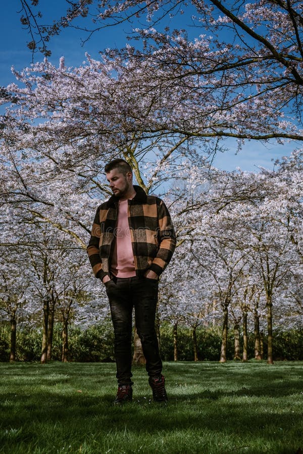 Men Walking in the Public Park in Amsterdam Netherlands during Spring ...