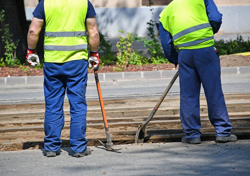 Road Construction In The City Stock Image Image of repairing, asphalt