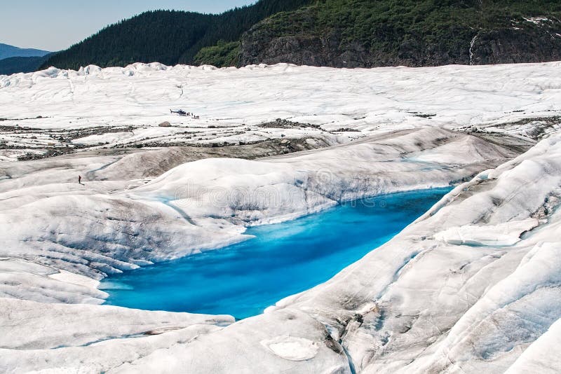 Mendenhall glaciär royaltyfri fotografi Mendenhall glaciär royaltyfri fotografi