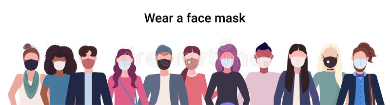 Menge von Leuten, die Ärzte Masken Coronavirus 2019ncov epid tragen