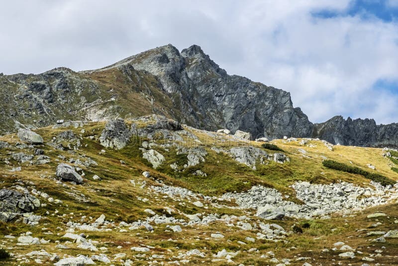 Mengusovska valley and Koprovsky peak, High Tatras mountains, Slovakia, hiking theme