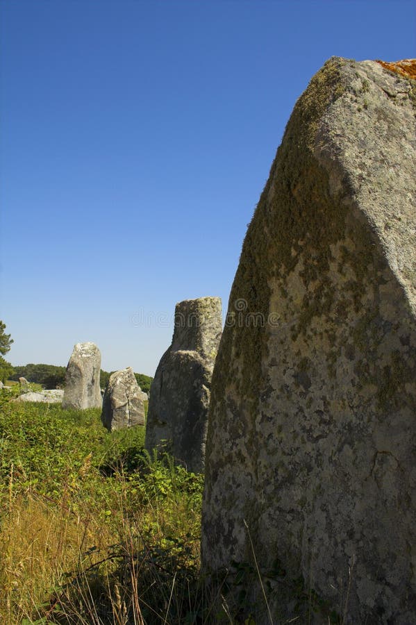Menhir dans Carnac-Brittany
