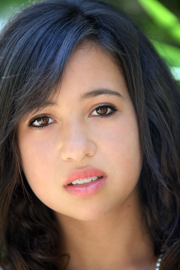 Linda rapariga adolescente imagem de stock royalty free