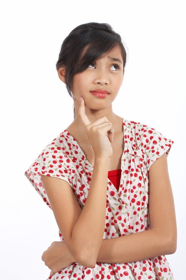 Rapariga asiática foto de stock