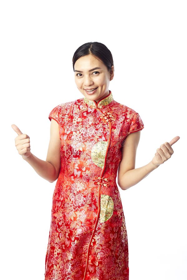 Menina chinesa do asiático do ano novo fotografia de stock royalty free Menina chinesa do asiático do ano novo fotografia de stock royalty free