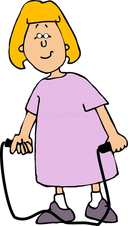 Download Menina com um jumprope ilustração stock. Ilustração de salto - 56810