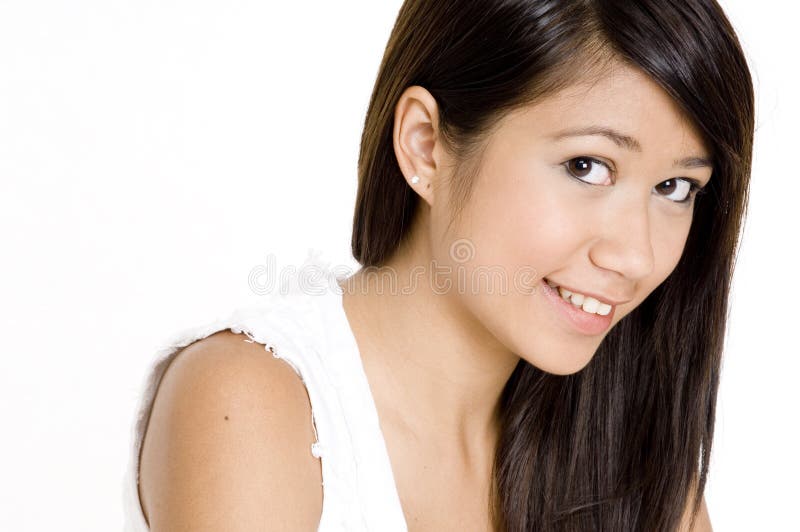 Rapariga asiática bonita imagem de stock royalty free
