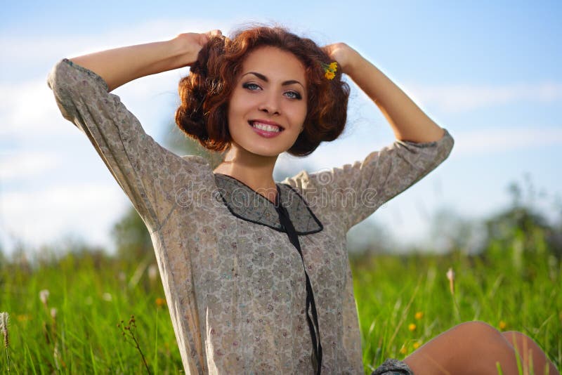 Menina da beleza fotografia de stock